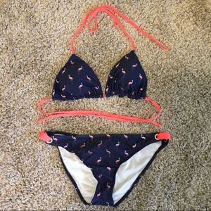 Splendid reversible flamingo bikini